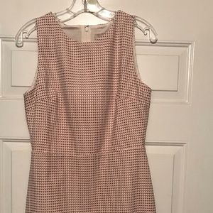 Fringe tweed sheath dress